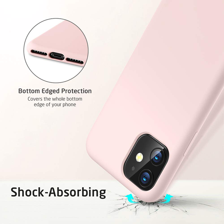 Alternative view of iPhone 11   Gummi Case Schutz Hülle- Rosa (matt)
