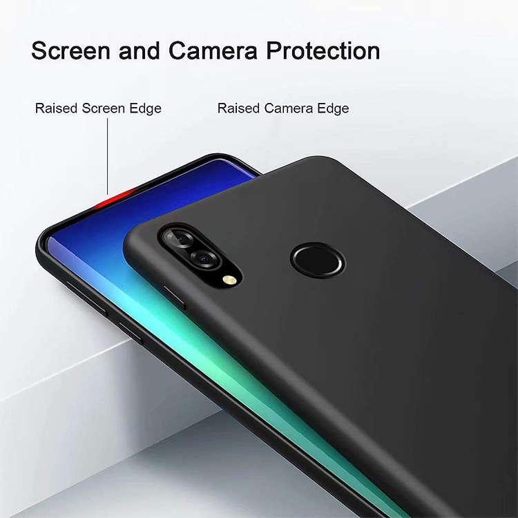 Huawei P20 Lite Gummi Case Schutz Hülle - Schwarz (matt) – Bild 6