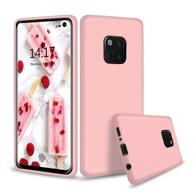 Huawei Mate 20 Pro Gummi Case Schutz Hülle - Rosa (matt)