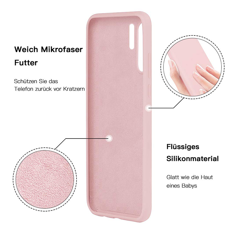 Huawei P30 Pro Gummi Case Schutz Hülle - Rosa (matt) – Bild 3