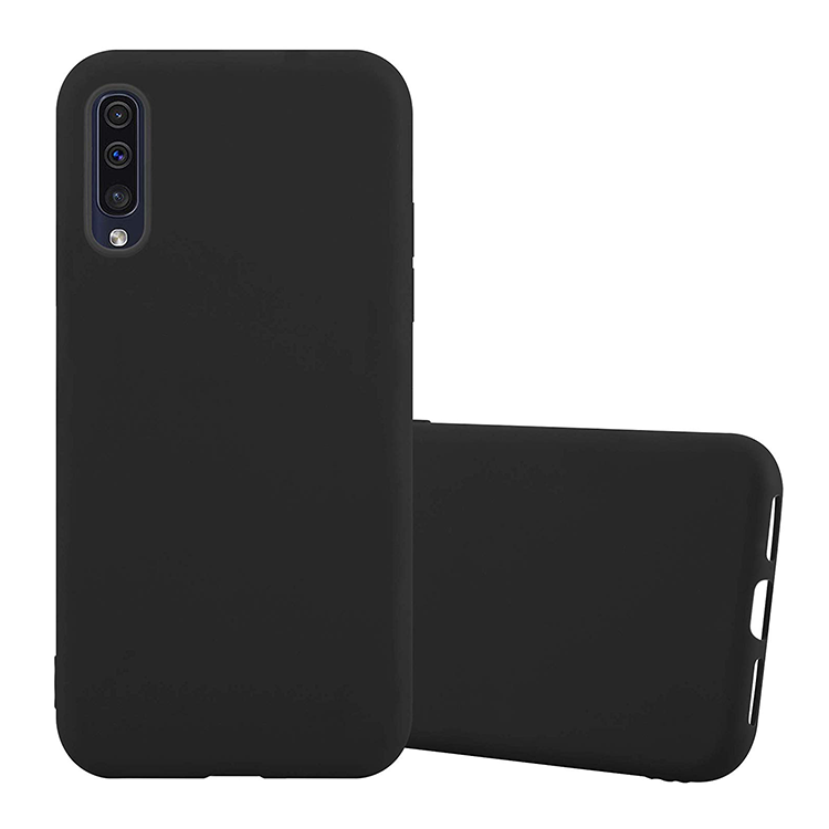 Samsung Galaxy A50 Gummi Case Schutz Hülle - Schwarz (matt)