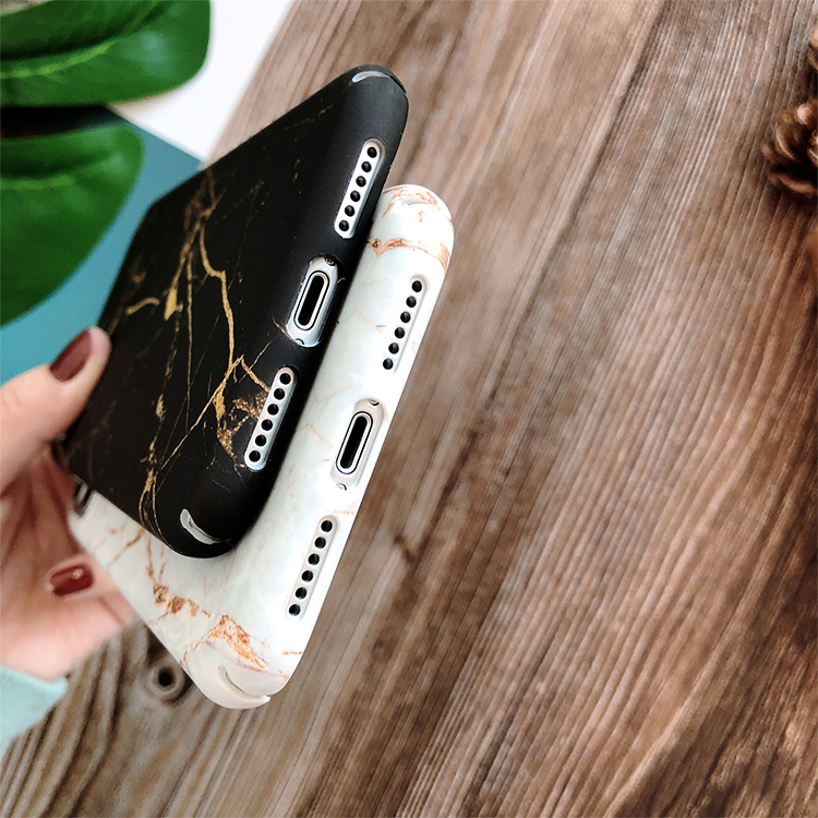 Alternative view of iPhone XR Hardcase Hülle (Marmor Design) - Weiss