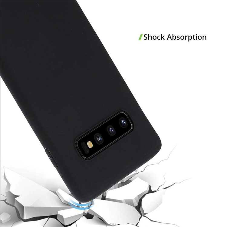 Samsung Galaxy S10 Gummi Case Schutz Hülle- Schwarz (matt) – Bild 4