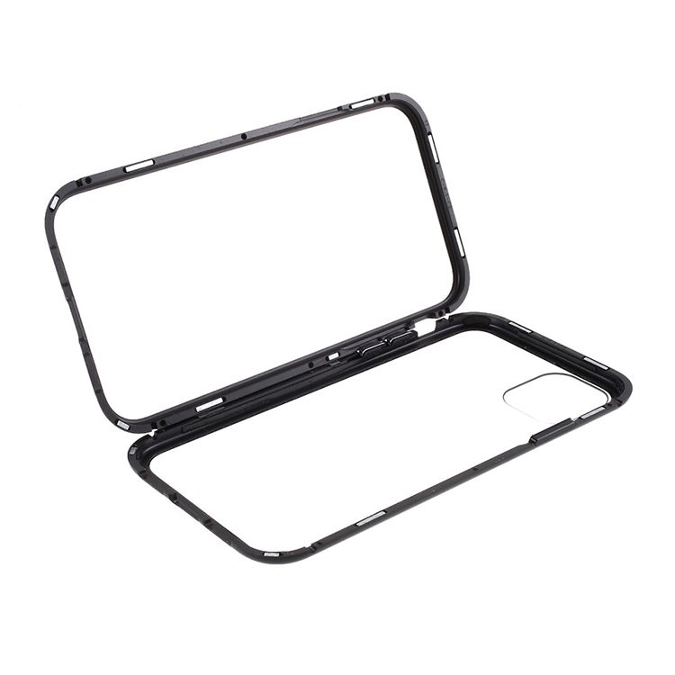 iPhone 11Pro Magnetische Alu Schutzhülle - Schwarz (Rund) – Bild 5