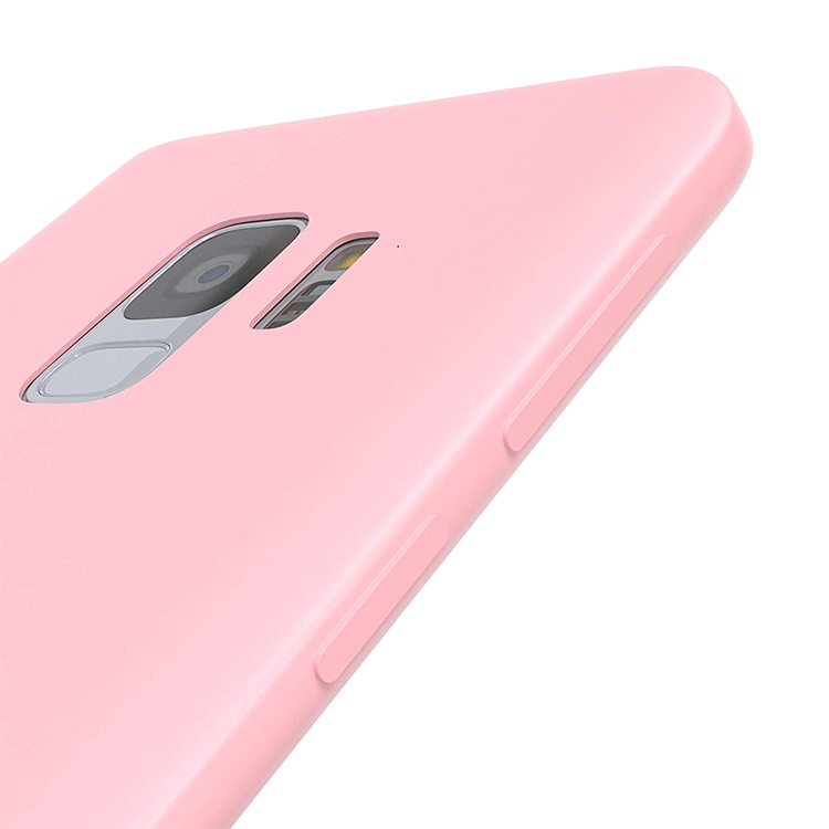 Samsung Galaxy S9+ Plus  Gummi Case Schutz Hülle - Rosa (matt) – Bild 3