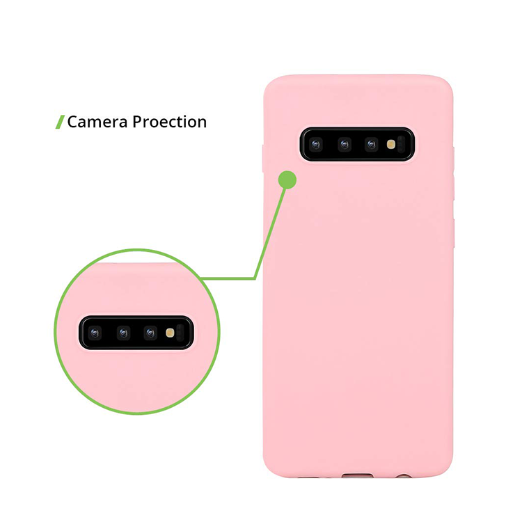 Samsung Galaxy S10  Gummi Case Schutz Hülle- Rosa (matt) – Bild 3