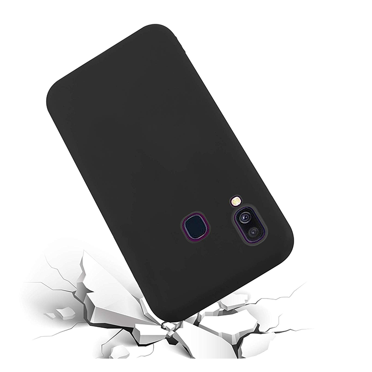 Samsung Galaxy A40 Gummi Case Schutz Hülle - Schwarz (matt) – Bild 5