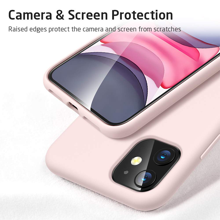 iPhone 11   Gummi Case Schutz Hülle- Rosa (matt) – Bild 4