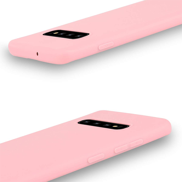 Samsung Galaxy S10  Gummi Case Schutz Hülle- Rosa (matt) – Bild 4