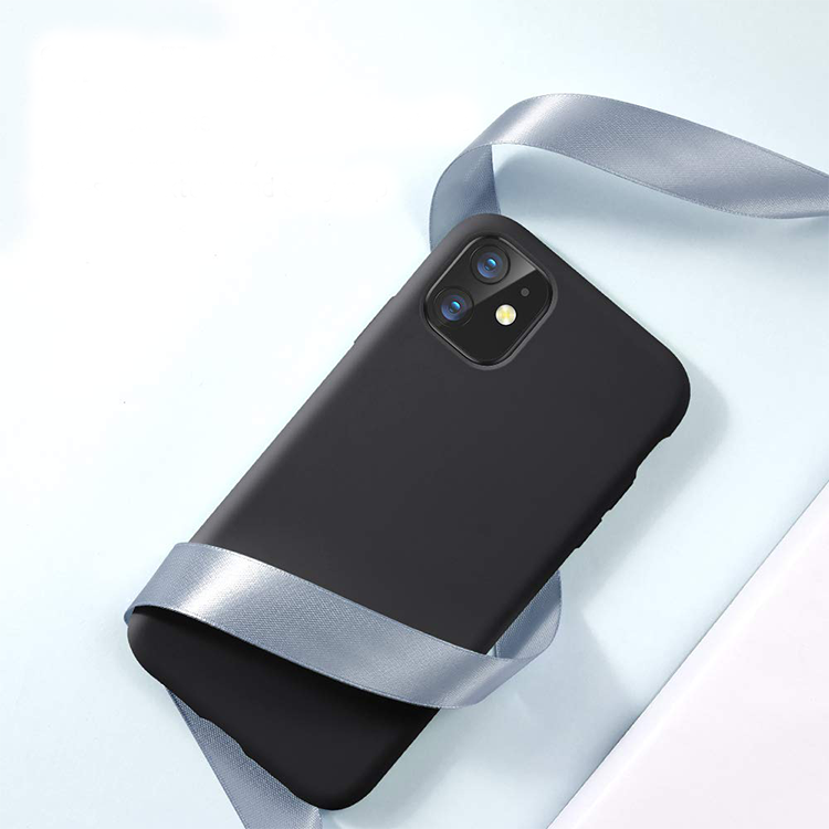 iPhone 11   Gummi Case Schutz Hülle- Schwarz (matt) – Bild 4