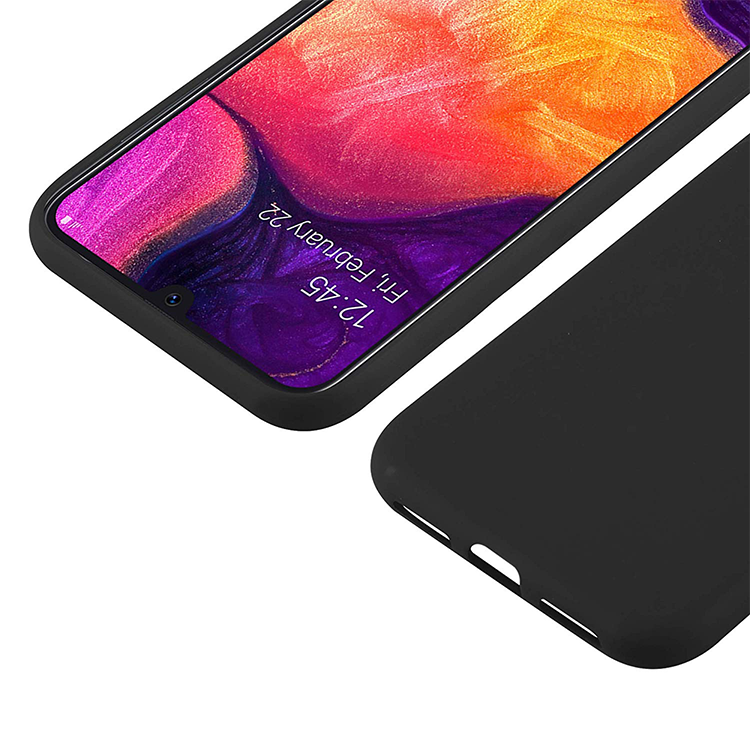 Samsung Galaxy A50 Gummi Case Schutz Hülle - Schwarz (matt) – Bild 3