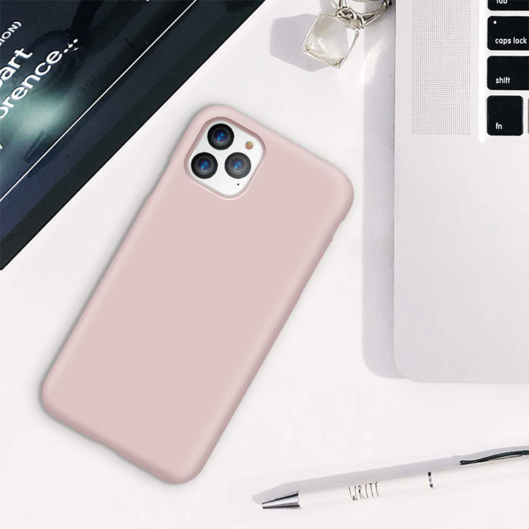 iPhone 11 Pro  Silicone Hülle, Stossfest - Rosa (matt) – Bild 5