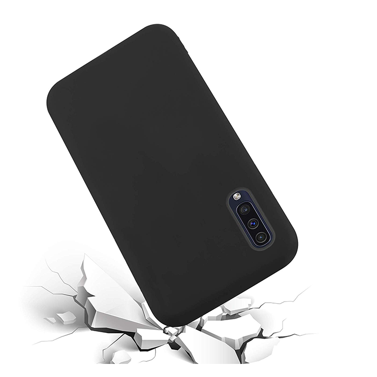 Samsung Galaxy A50 Gummi Case Schutz Hülle - Schwarz (matt) – Bild 4