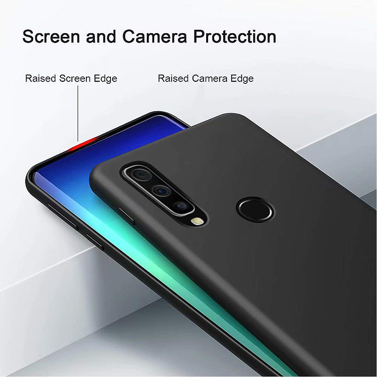 Huawei P30 Lite Gummi Case Schutz Hülle - Schwarz (matt) – Bild 3