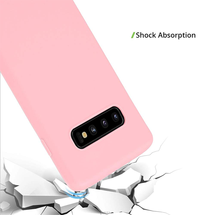 Samsung Galaxy S10  Gummi Case Schutz Hülle- Rosa (matt) – Bild 6