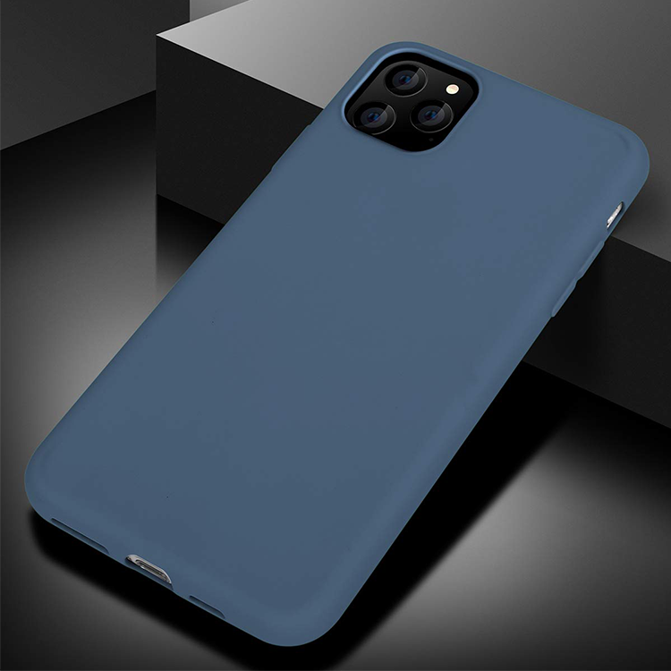 iPhone 11 Pro Max  Silicone Hülle, Stossfest - Blau (matt) – Bild 5