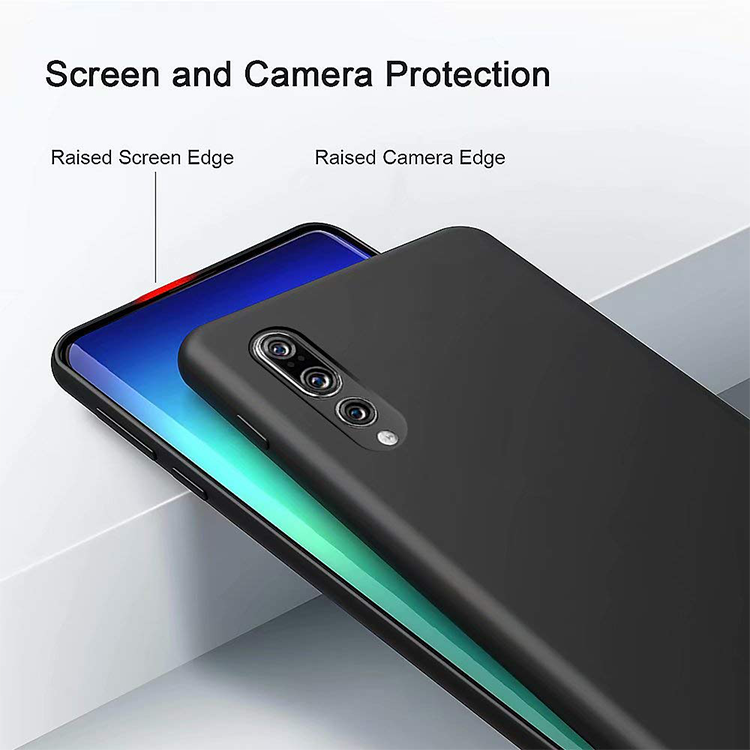 Huawei P20 pro Gummi Case Schutz Hülle - Schwarz (matt) – Bild 5
