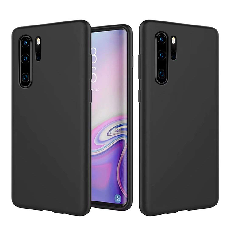 Huawei P30 Pro Gummi Case Schutz Hülle - Schwarz (matt)