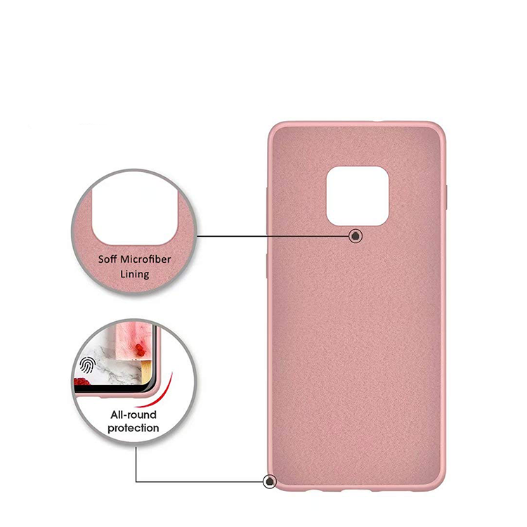 Huawei Mate 20 Pro Gummi Case Schutz Hülle - Rosa (matt) – Bild 6