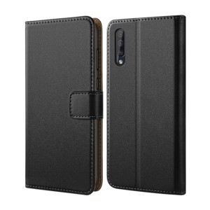 Samsung Galaxy A50 Hülle Tasche Echtleder Flip Case
