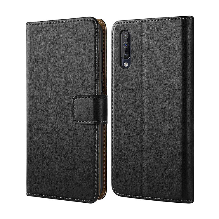 Samsung Galaxy A50 Hülle Tasche Echtleder Flip Case