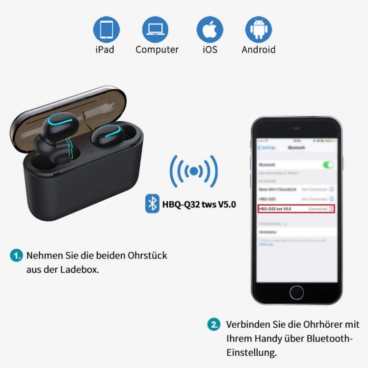 Alternative view of Bluetooth Kopfhörer 5.0 - In Ear Sport