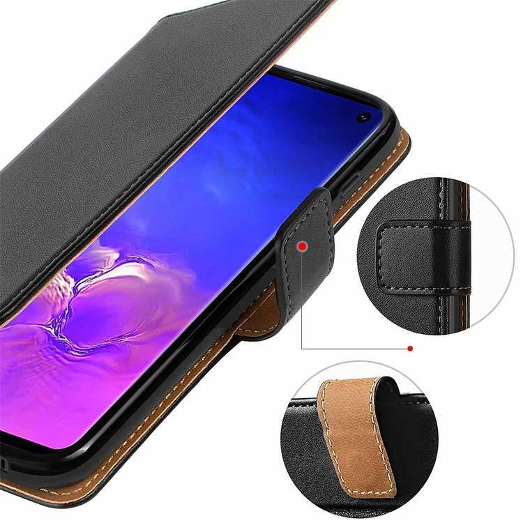 Galaxy S24 Ultra Hülle Tasche Echtleder Flip Case – Bild 4