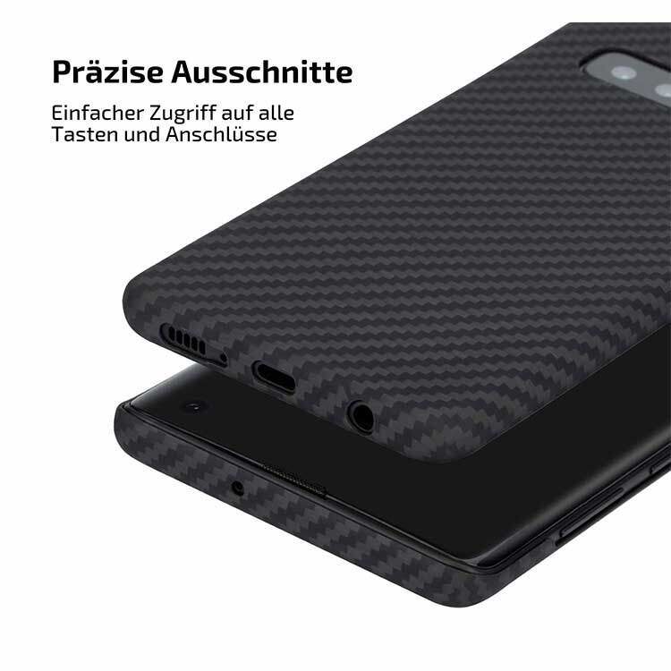 Alternative view of Galaxy S10 Hülle Carbon Design