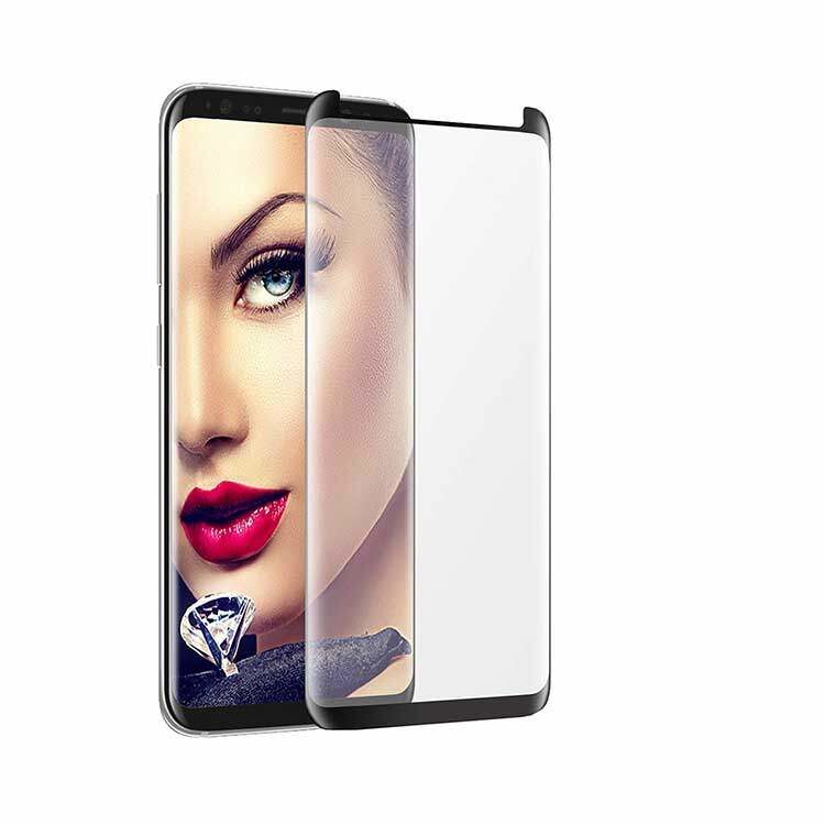 Galaxy S8 Panzerglas Schutzfolie - Schwarz