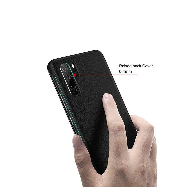Huawei P30 Pro Smart View Flip Hülle - Schwarz – Bild 4