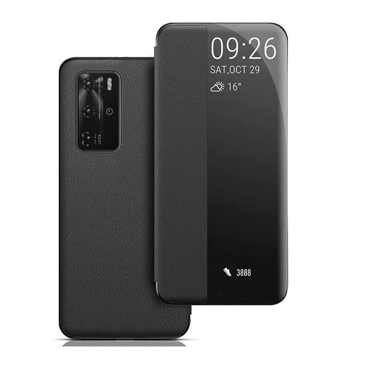 Huawei P40 Pro Smart View Flip Hülle - Schwarz
