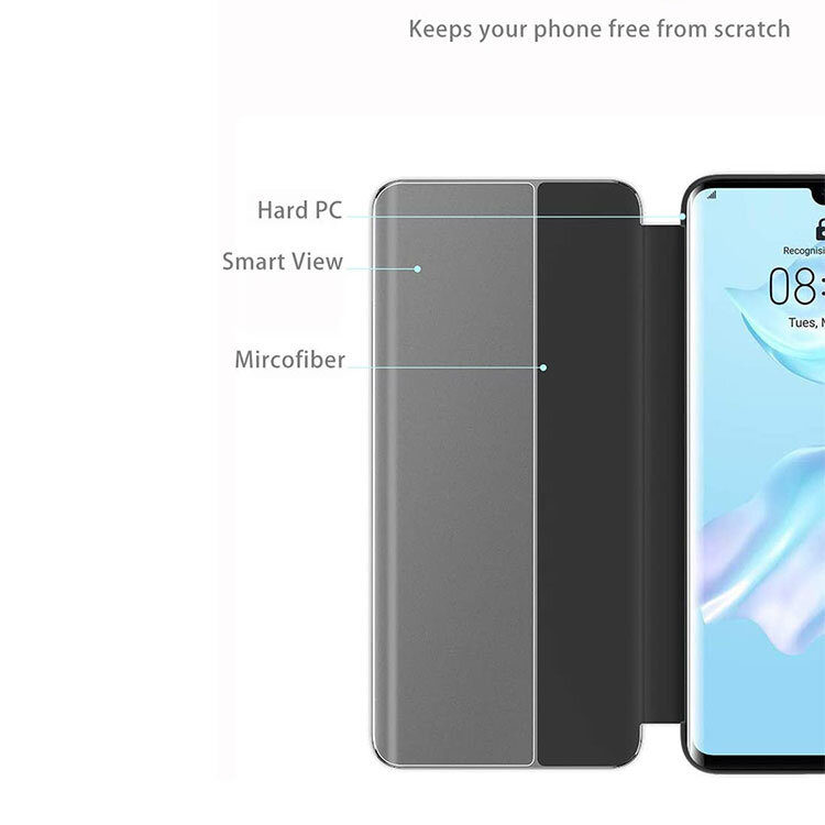 Huawei P20 Pro Smart View Flip Hülle - Schwarz – Bild 3