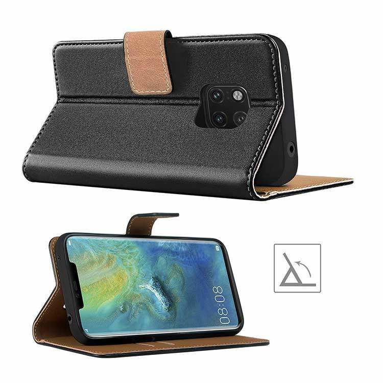 Alternative view of Huawei Mate 20 Pro Echtleder Tasche Flip Cover