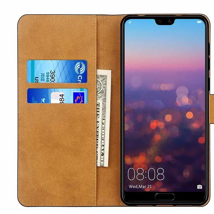 Alternative view of Huawei P20 Pro Hülle Echtleder Flip Case
