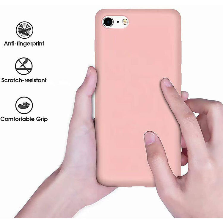 Alternative view of iPhone 7/8/SE (2020) Silikon Case Hülle -  Rosa (Matt)