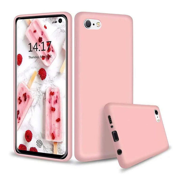 iPhone 7/8/SE (2020) Silikon Case Hülle -  Rosa (Matt)