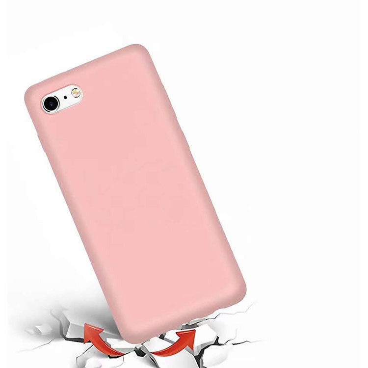 iPhone 7/8/SE (2020) Silikon Case Hülle -  Rosa (Matt) – Bild 3