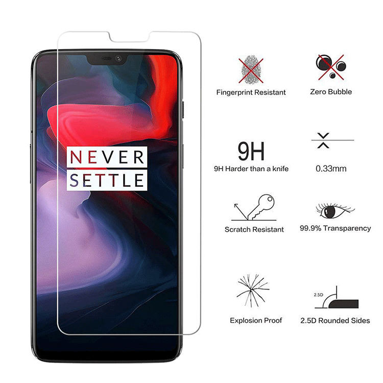 Alternative view of OnePlus 6 Panzerglasfolie