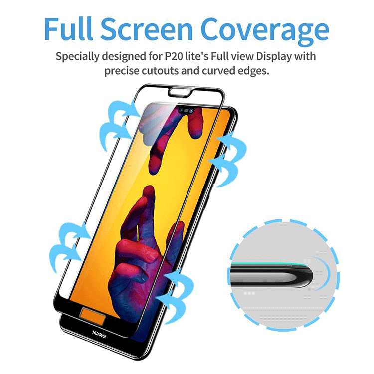 Huawei P20 Lite Panzerglas Schutzfolie – Bild 4