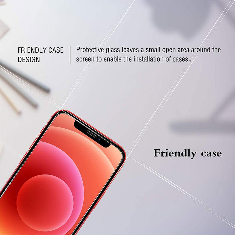 Alternative view of iPhone 12 Panzerglas -  Display Schutzfolie Case Friendly (2 Stück)