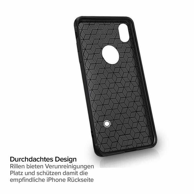 Alternative view of iPhone X / XS Carbon Design Hülle