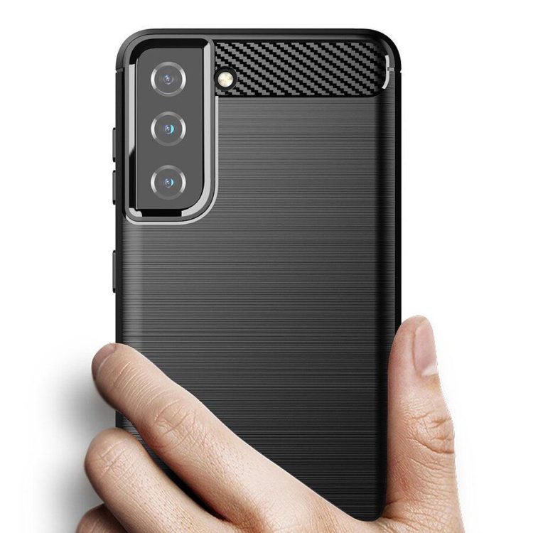 Alternative view of Samsung Galaxy S21 FE Hülle- Carbon Look - Schwarz