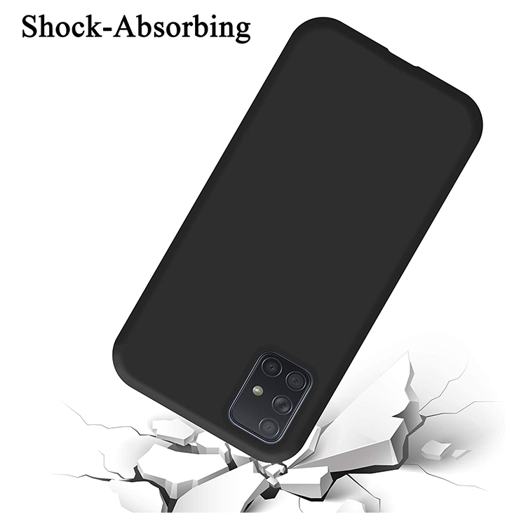 Samsung Galaxy A51 Silikon Case - (Schwarz) – Bild 3