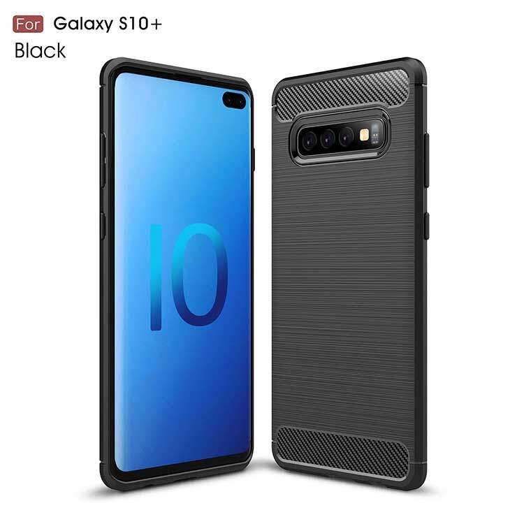 Galaxy S10 Plus Hülle - Carbon Fiber Design