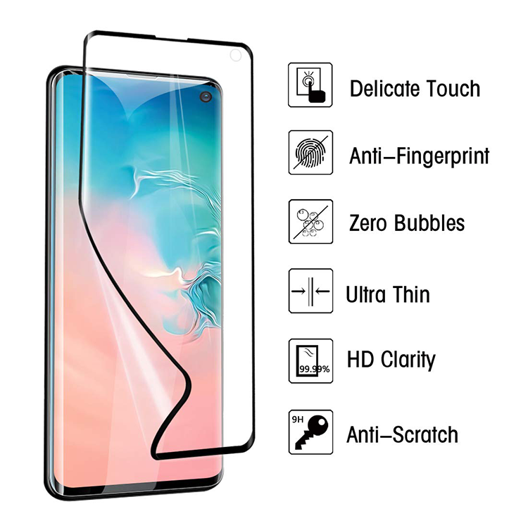 Alternative view of Samsung Galaxy S10 Schutzfolie  - 2x Displayfolie