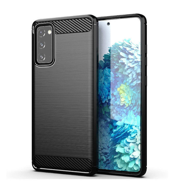 Samsung Galaxy S20 FE Hülle- Carbon Look - Schwarz