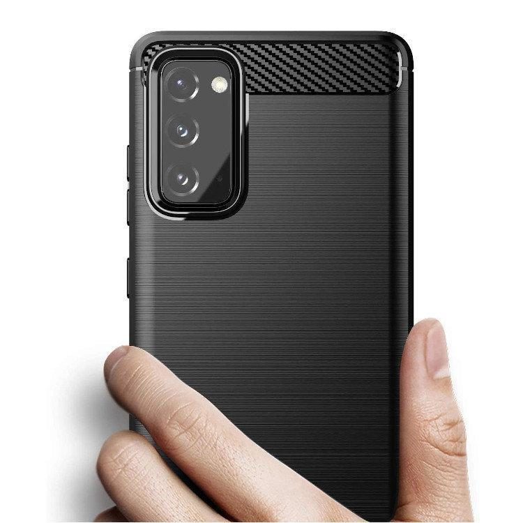 Alternative view of Samsung Galaxy S20 FE Hülle- Carbon Look - Schwarz