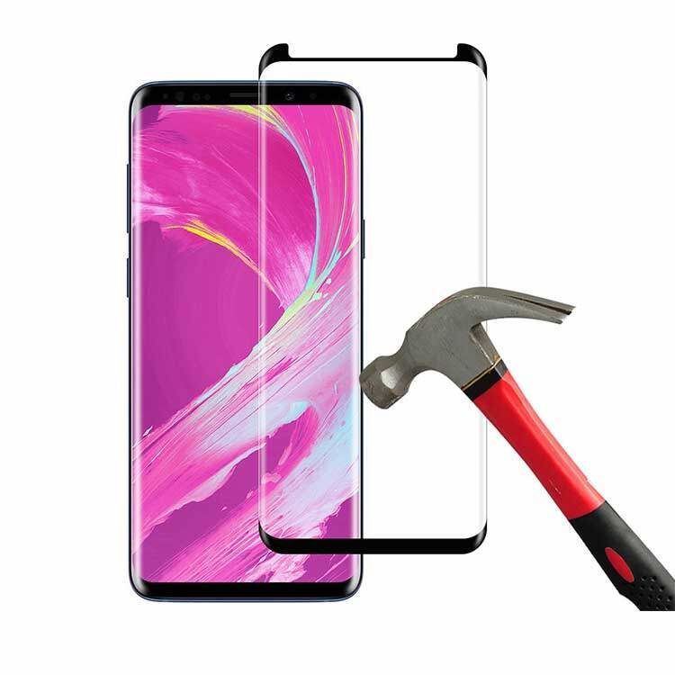 Alternative view of Galaxy S8 Panzerglas Schutzfolie - Schwarz