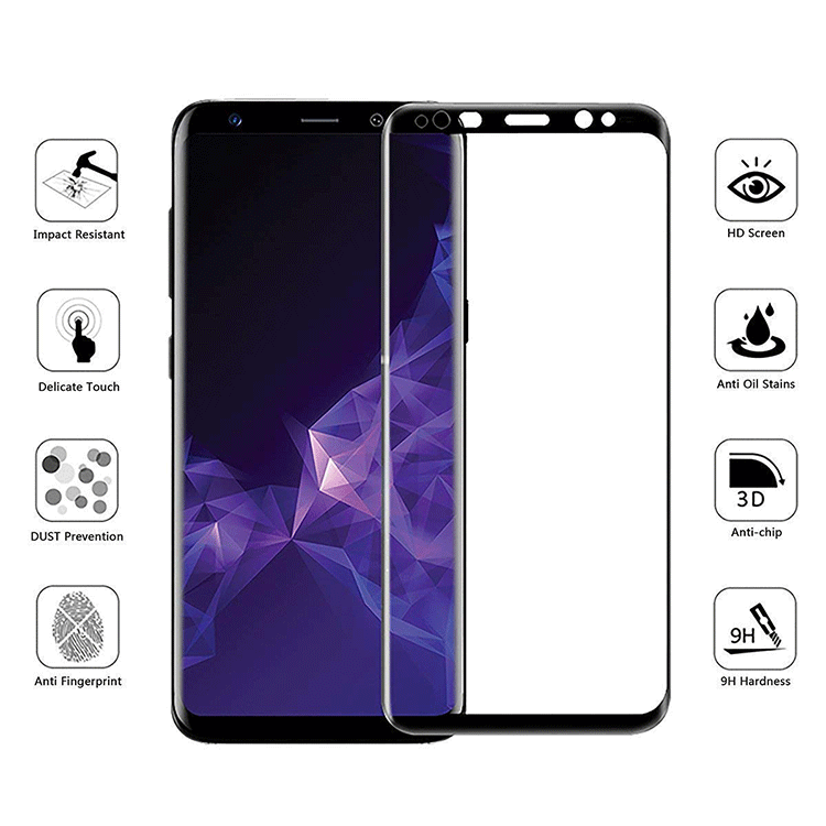 Alternative view of Samsung Galaxy S9 Plus Schutzfolie Panzerglas