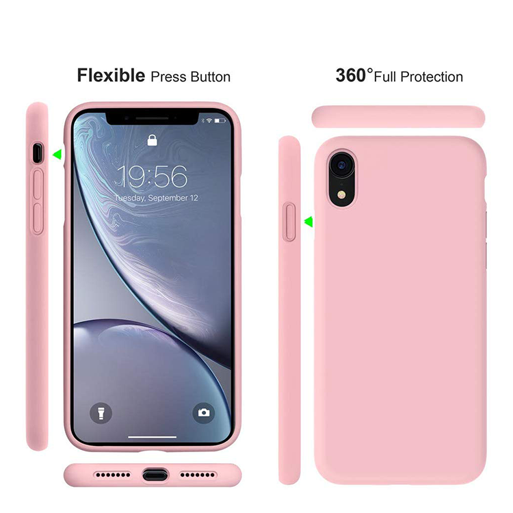 iPhone XS MAX Silikon Case Hülle - Rosa (Matt) – Bild 4